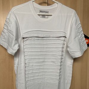 Oversized Zippered T-Shirt